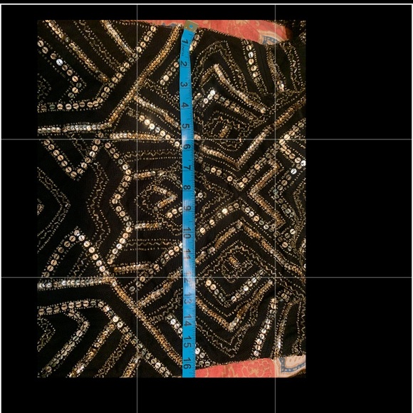 Black /gold Gianni Bini dress - Picture 4 of 7